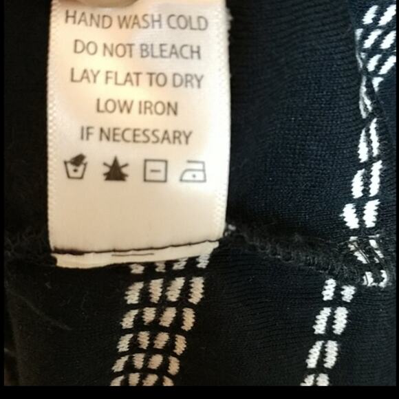 Max Studio Black & Ivory Braided Striped Shift size XL - Picture 13 of 13